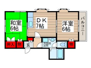 ストークハイツ　Ｂの物件間取画像